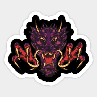 Angry Dragon Sticker